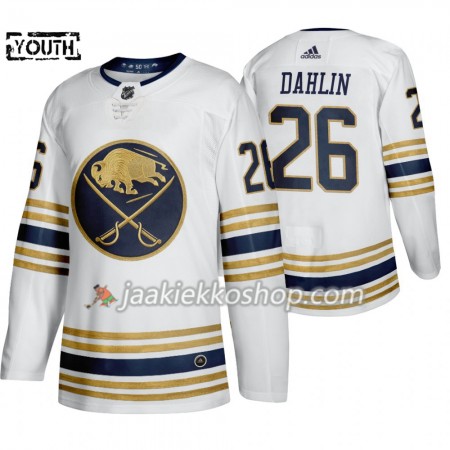 Lapsille NHL Buffalo Sabres Pelipaita Rasmus Dahlin 26 50th Anniversary Adidas 2019-20 Valkoinen Authentic